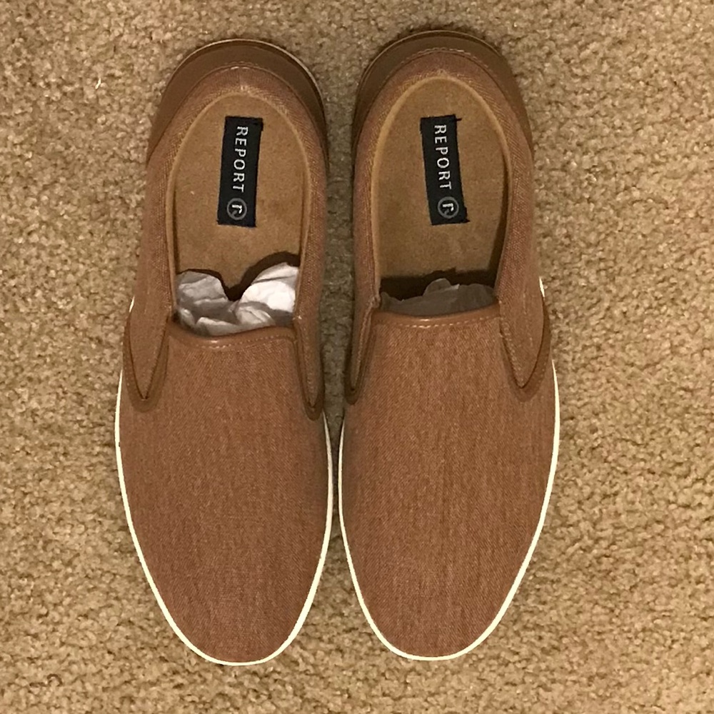 Tan Report Shoes